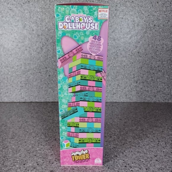 Game Gabby's Dollhouse Jumbling Stacking Jenga Wooden Blocks Kids Game - Picture 3 of 5